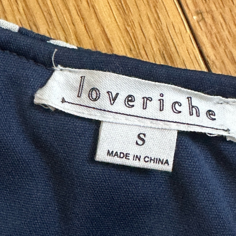 Love Riche Navy One-Shoulder Floral Ruffle Top - Picture 4 of 5